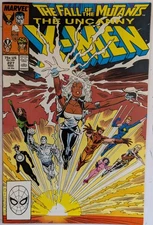 Uncanny X-Men #227 Marvel Comics 1988 Direct Edition VG/F Sleeve & Board