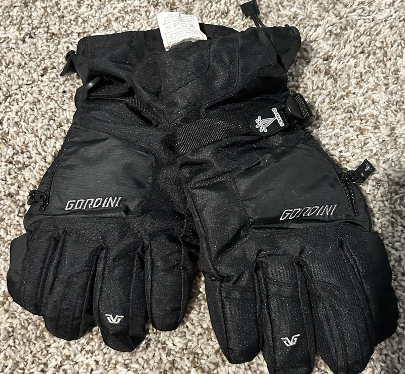 Gordini Black Insulated Waterproof Winter Sports Gloves L Ski Snowboard Gauntlet