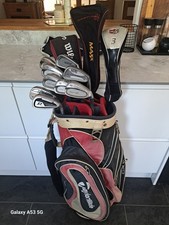 SUPERB FULL SET OF MENS WILSON DEEP RED II GOLF CLUBS, RIGHT HANDED, STIFF FLEX