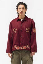 NWT BODE BURGUNDY ROCOCO SHIRT  SIZE XXS~CURRENT FROM  A LIST CELEBRITY $1550