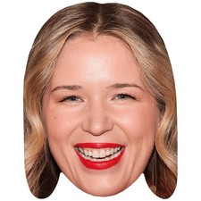 Leah Knauer Smile Celebrity Mask, Flat Card Face, Fancy Dress Mask