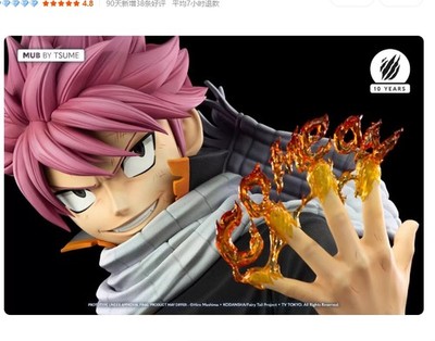 Anime FAIRY TAIL Etherious • Natsu • Dragneel 1/1 Figure Bust
