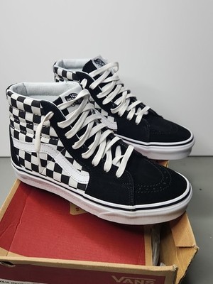 Vans Sk8Hi Platform 2 Checkerboard/True White Sneakers Women's US SIZE 7.5 Men 6