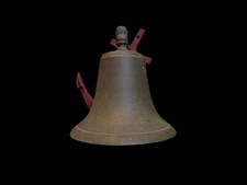 Vintage Ship&rsquo;s Bell with an Anchor-Shaped Mount