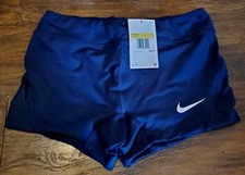 Nike Volleyball Compression Shorts Women's Small Dark Navy New