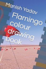 Flamingo colour drawing book