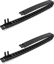 2 Pack 1m Cable Drag Chain 15x30mm Semi Enclosed CNC Tools R28/38 Radius Cables