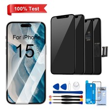 Wholesale For iPhone 15 Display LCD Touch Digitizer Screen Frame Replacement Lot
