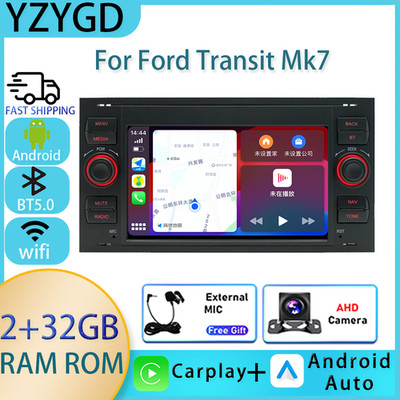 For Ford Transit Mk7 Car Video GPS Carplay Radio Multimedia Stereo Navi Android