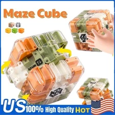 Large Labyrinth 3D Puzzle Maze Cube-Engaging Brain Teaser Ru-biks Cube Toy Gift~