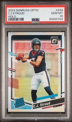 2023 Donruss Optic #244 C.J. Stroud HOLO PSA 10
