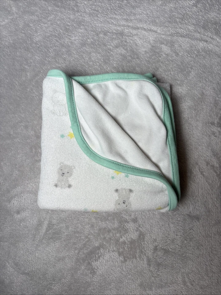 Carter's Just One You Baby Blanket Bears Sitting Stars Terry Towel Lovey 29"x29" - Image 2 of 4