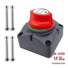 Battery Disconnect Switch 12V - 48V, Marine Disconnect Battery Switch On-Off