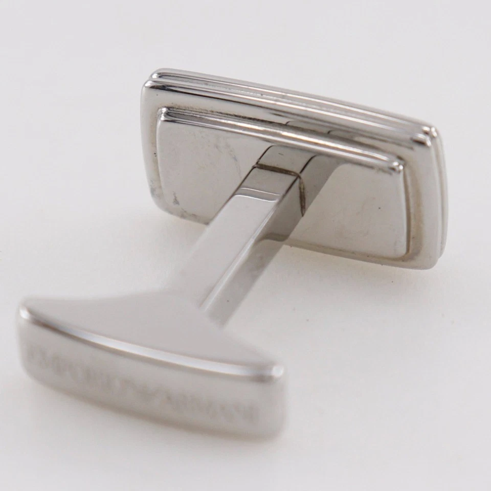 Puños metálicos para hombre Armani Emporio Eagle Logo Foto 4 de 4