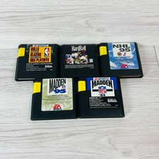 Sega Genesis Game Lot Bulls Blazers Madden 94 NHL Hardball 95 Game Ea Sports NFL