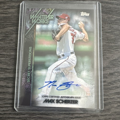 #ad 2015 Topps Whatever Works Max Scherzer Auto 10 25 WWA MS $129.99
