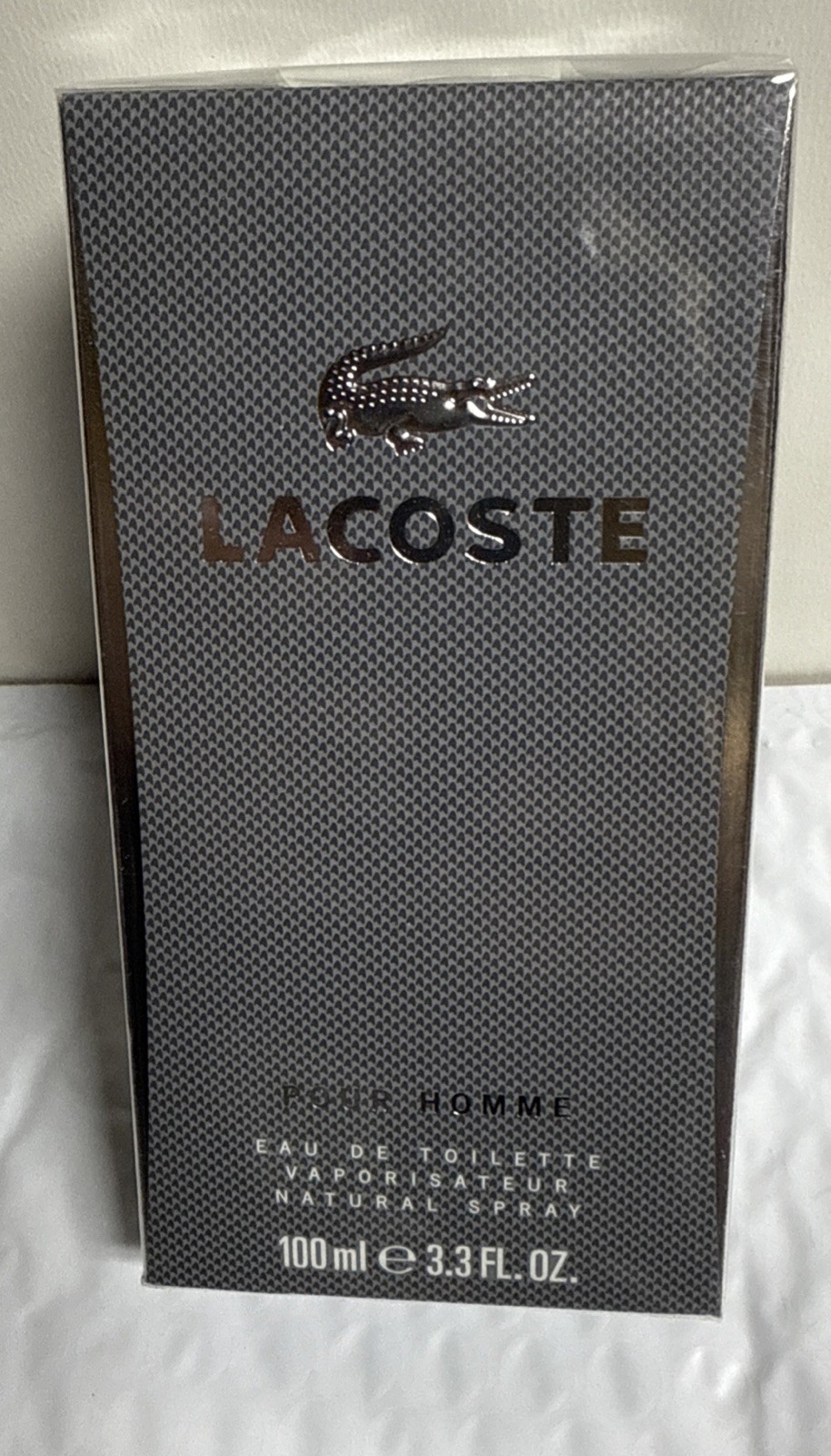 LACOSTE POUR HOMME BY LACOSTE  3.3OZ/100 ML EAU DE TOILETTE SPRAY SEALED