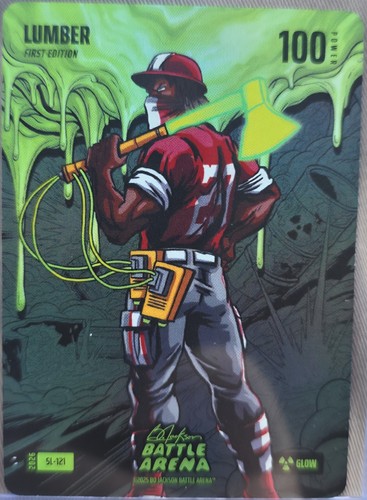 2026 Bo Jackson Battle Arena Lumber SL-121 Slime Glow Battlefoil James Wood