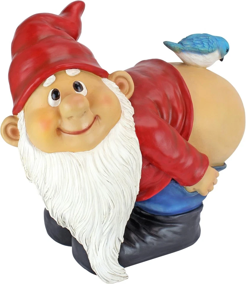 Naughty Gnome Garden Ornament - Image 4 of 4