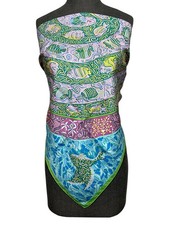 HERMES La Legende Du Poisson Corail Silk Scarf 90