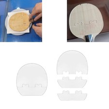 Ping Pong Rubber Gluing Aid Professional Transparent Table Tennis Rubber
