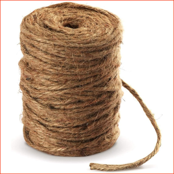 Garten Kordel 100M 4Mm Jute Schnur NatüRliche Bastelschnur FüR DIY Dekoration-image