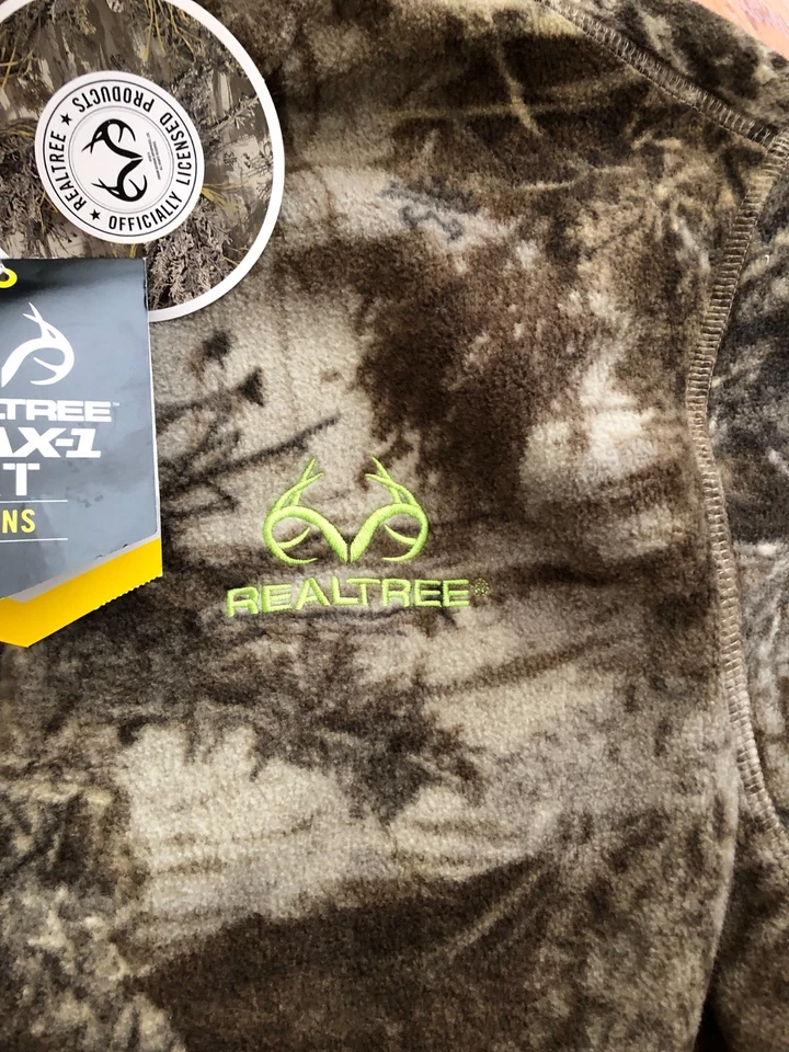 New with tags Realtree Max-1 XT Camo man's Fleece Jacket Size XL 42 -44 - Image 3 of 4