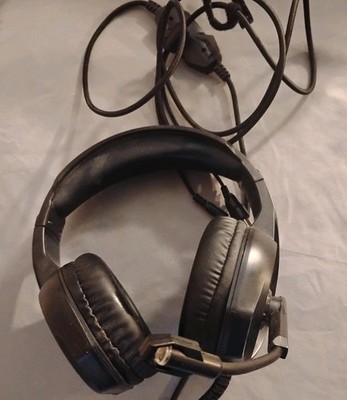 ZIUMIER Gaming Headset with Microphone, Compatible PS4 PS5 Large, Black 