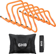 Agility Hurdles 5/6 Pack Foldable Speed Agility Training Hurdles Adjustable Stur