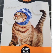 Halloween Blue Dino Cat Costume Cap/Hat