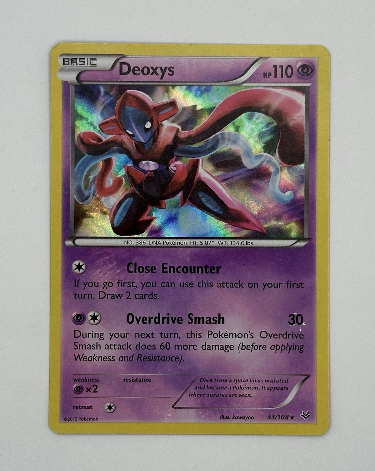 Pokémon TCG - Deoxys 33/108 - Ultra Rare Holo - XY Roaring Skies LP