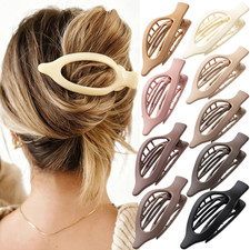 Flat Hair Clips, 9 PCS 4.7 Inch Large Side Slide Volume Duckbill Clips for Women