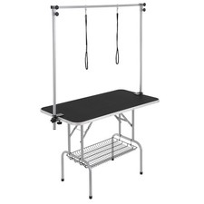 VEVOR 46'' Pet Dog Grooming Table Arms x 2 w/ Clamp Foldable Adjustable Height