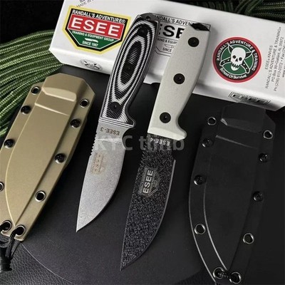 ESEE Series S35VN Stainless Steel Blade Knife G10 Linen Handle Multi-function...