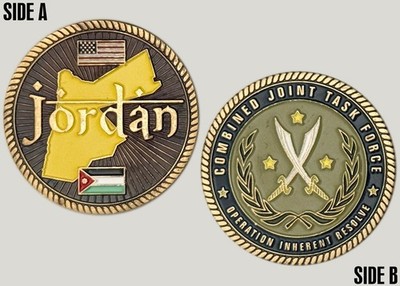 Jordan ''Combined Joint Task Force Operation Inherent Resolve'' Challenge Coin 2#6