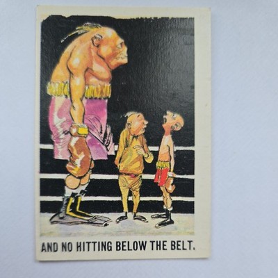 A&BC Kaugummikarte You'll Die Laughing 1959 #14 And No Hitting Below The Belt