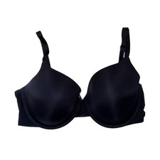 Victoria’s Secret T-shirt Lightly Lined Demi Bra Solid Black 36DD Women’s