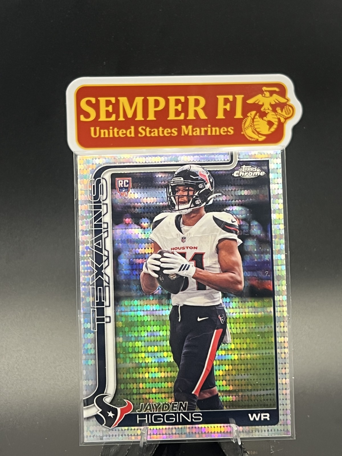 #343 Jayden Higgins 2025 Topps Chrome Pulsar Refractor Rookie