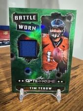 2026 Leaf Optichrome Football Tim Tebow Battle Worn Game Used Jersey #/3