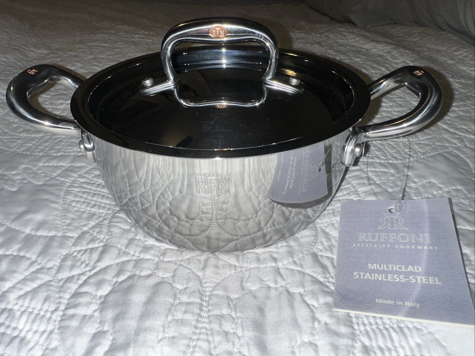 NWT Ruffoni RFN CSA1608XRL 5-Ply X-Core Stainless Steel 1.5 Qt Casserole w Cover