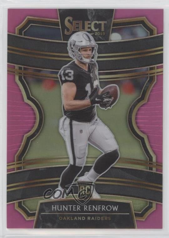 2019 Panini Select Concourse Pink Prizm 3/10 Hunter Renfrow #33 if9
