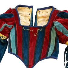 1800s ANTIQUE VICTORIAN VELVET BODICE SIZE SMALL