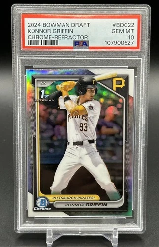 2024 Bowman Draft Konnor Griffin 1st Chrome Refractor PSA 10 GEM MINT 💎 BDC-22