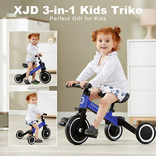 5 in 1 Toddler Balance Bike Kids Trike for 1-3 Years Old Boys Girls 3 Wheel - Photo 3 sur 5