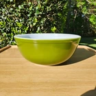Vintage Pyrex - Avocado Green (Verde) Model No. 404 - 4 Qt. Mixing Bowl
