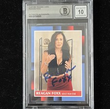 Reagan Foxx Signed Custom Trading Card BAS Beckett COA Autograph Grade 10