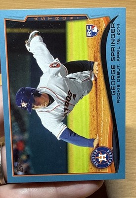 2014 Topps Update Series - Rookie Debut George Springer #US-210 Blue (RC)