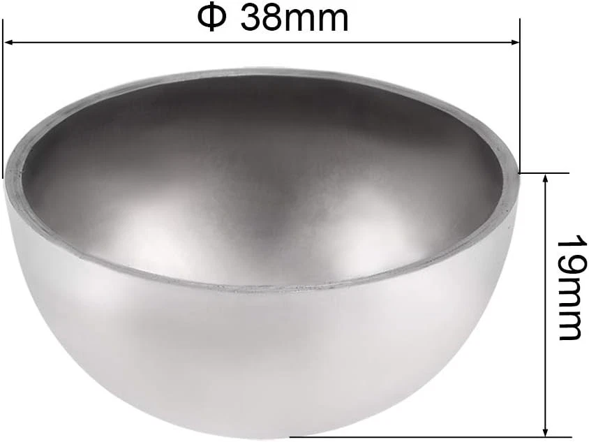 Диаметр 38 мм (1,5 дюйма) Декоративный полый шарик половинной крышки 304 нержавеющая сталь для лестницы - Изображение 2 из 3