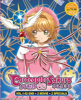 Cardcaptor Sakura Vol 1-92 End + 2 Movies Complete Series Anime DVD English Dub