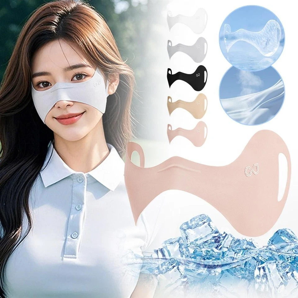 Half Mask,, with Adjustable Ear Straps, Golf Visors For Women Golfers- X7D4 - Image 3 of 4